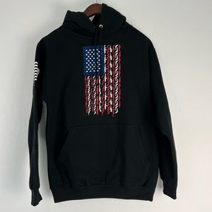 We The People Holsters American Flag Hoodie – Black – Men’s Size Small
